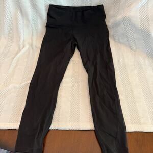 lululemon high rise mesh side cropped leggings size 10
